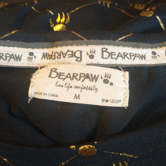 DIVINE 2 PIECE BEARPAW SPARKLING PAJAMA SET SIZE M - Picture 5 of 8